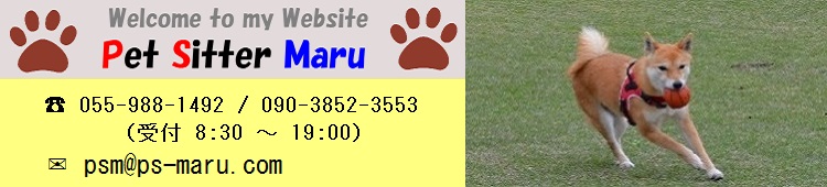 Pet Sitter MARUのHPへようこそ
